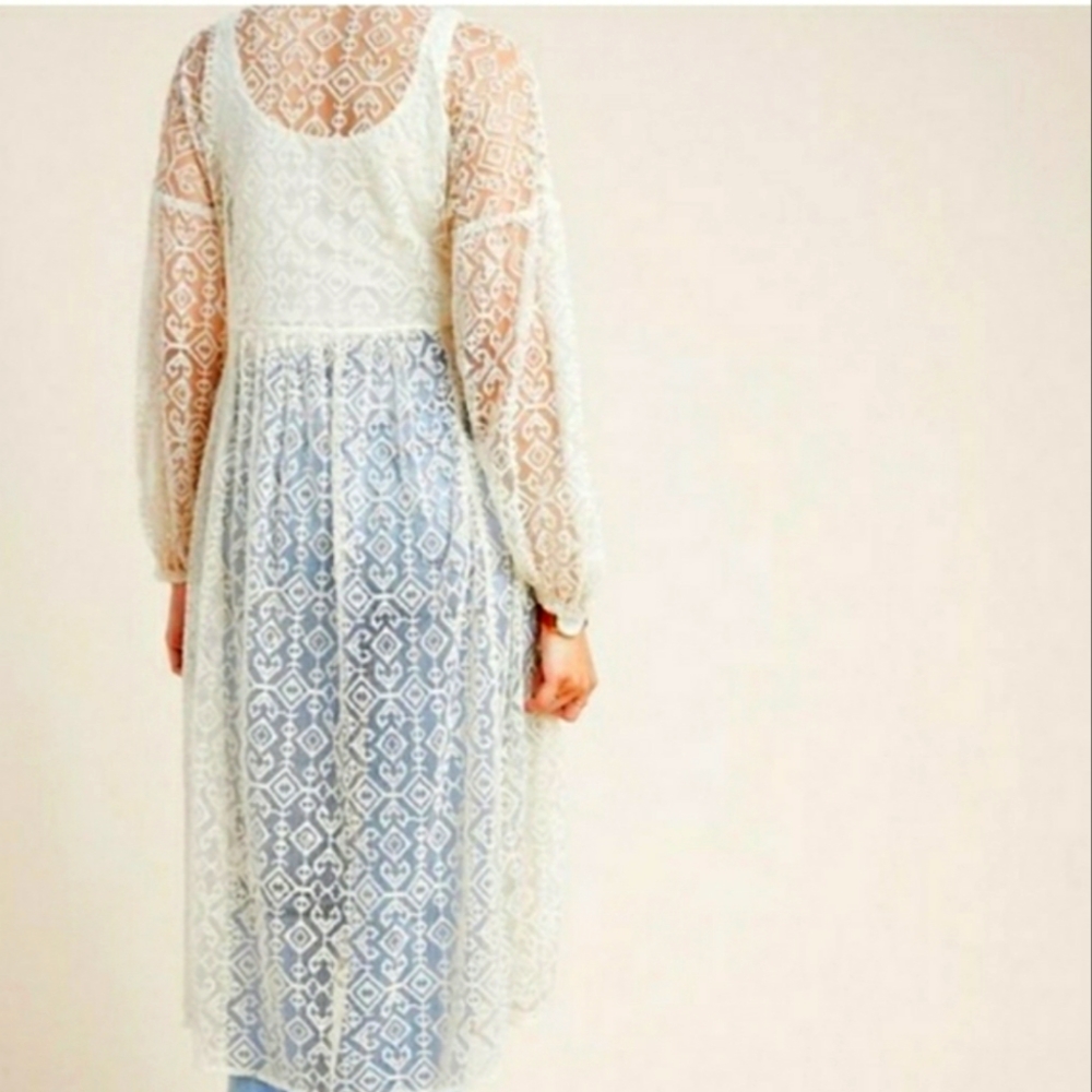 NWT Maeve San-Michel Lace Duster - Picture 6 of 8